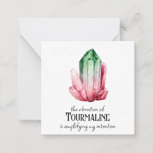 *~* Intention Tourmaline AP64 Flat Note Card Mitteilungskarte