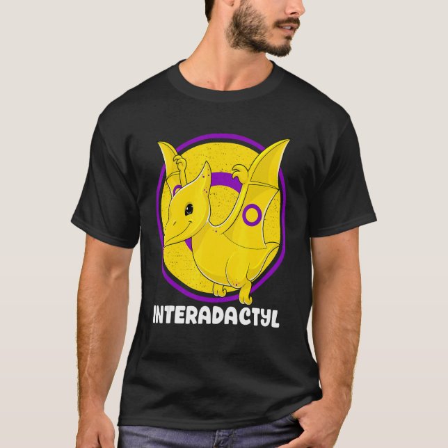 Interadactyl Intersex Pterodactyl Lgbtq Gay Pride T-Shirt (Vorderseite)