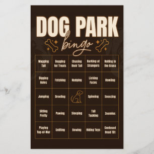 Interaktives Hundespiel-Bingo-Spiel Flyer