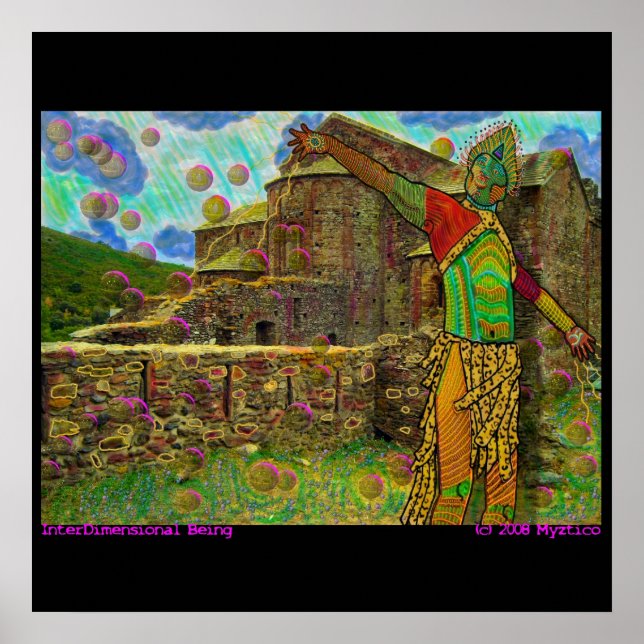 Interdimensionales Sein Poster (Vorne)