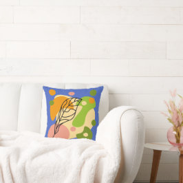 Interessante abstrakte Punkte mit Blätter Kissen