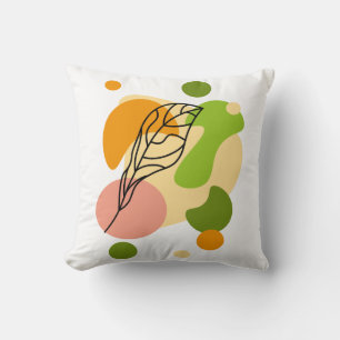 Interessante abstrakte Punkte mit Blätter Kissen