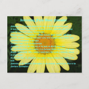 Interessante Fakten über November Postkarte