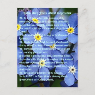 Interessante Fakten über September Postkarte