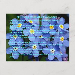 Interessante Fakten über September Postkarte