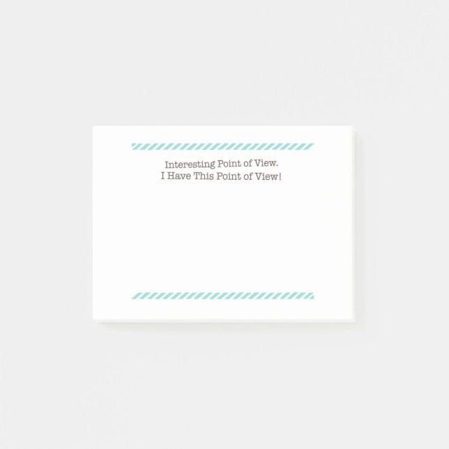 Interessante Gesichtspunkt-Post-Itanmerkungen Post-it Klebezettel (Vorderseite)