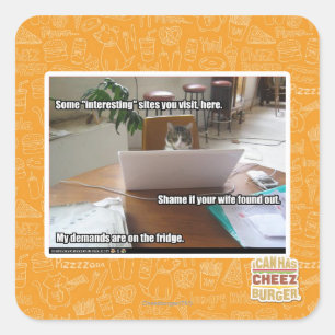 Interessante Websites Quadratischer Aufkleber