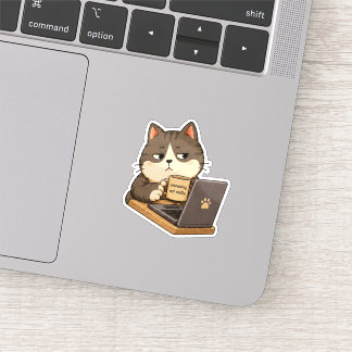 Interessanter Nicht Wirklich Katzenaufkleber Aufkleber