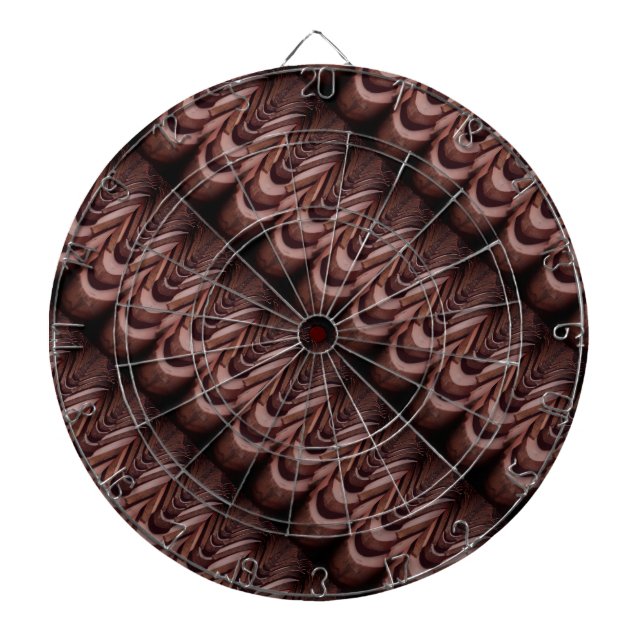 Interessantes Foto, Dachziegel mit Perspektive Dartscheibe (vorne)