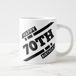 Interessantes glückliches Typografie-Design aus de Jumbo-Tasse
