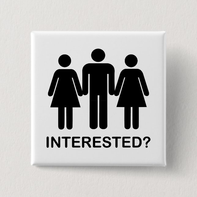 Interessiert? Button (Vorderseite)