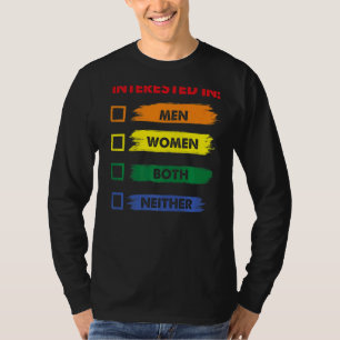 Interessiert weder LGBT Pride Month Graphic Festiv T-Shirt