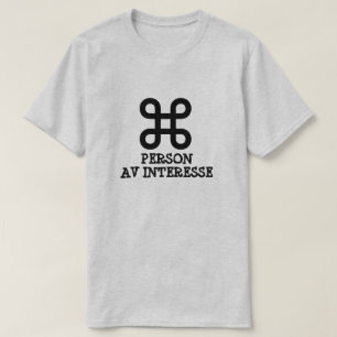 interessierte Person, grau, norwegisch T-Shirt