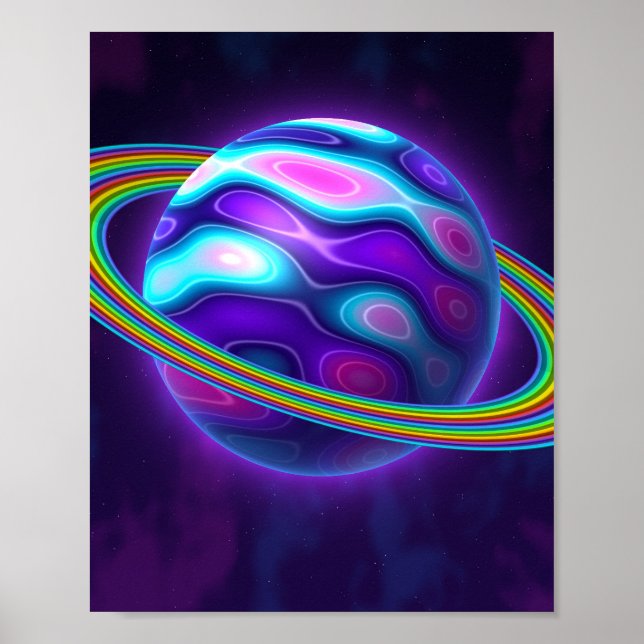 Interferenz-Planet-Poster Poster (Vorne)