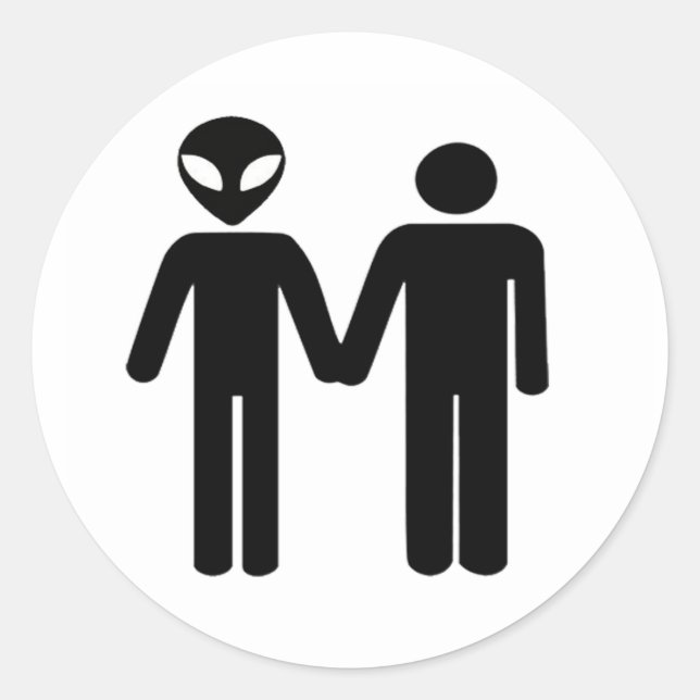 intergalaktische Einheit Runder Aufkleber (Vorderseite)