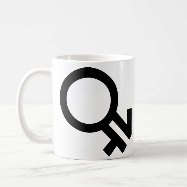 Intergender-Geschlechtssymbol Kaffeetasse (Links)