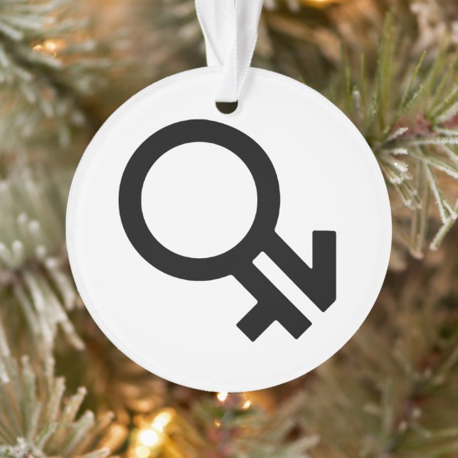Intergender-Geschlechtssymbol Ornament (Baum)