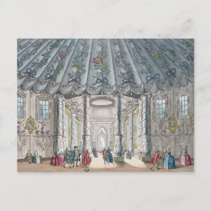 Interieur Blick auf den eleganten Musikraum Postkarte