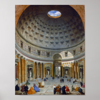 Interieur des Pantheons von Panini - NGA - Poster