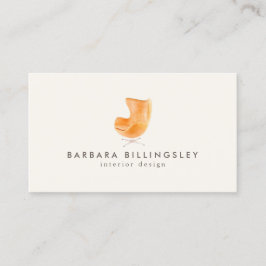 Interieur Design Modernes Stuhl Wasserfarbe Visitenkarte