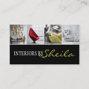 Interieur Designer Möbelgeschäft Visitenkarte