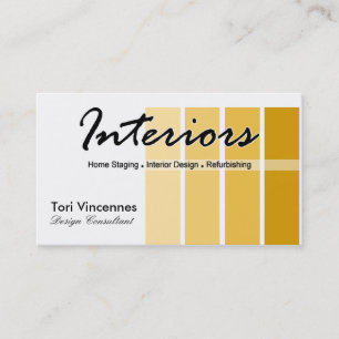 Interieur Home Staging Immobilien Designer Geschäf Visitenkarte