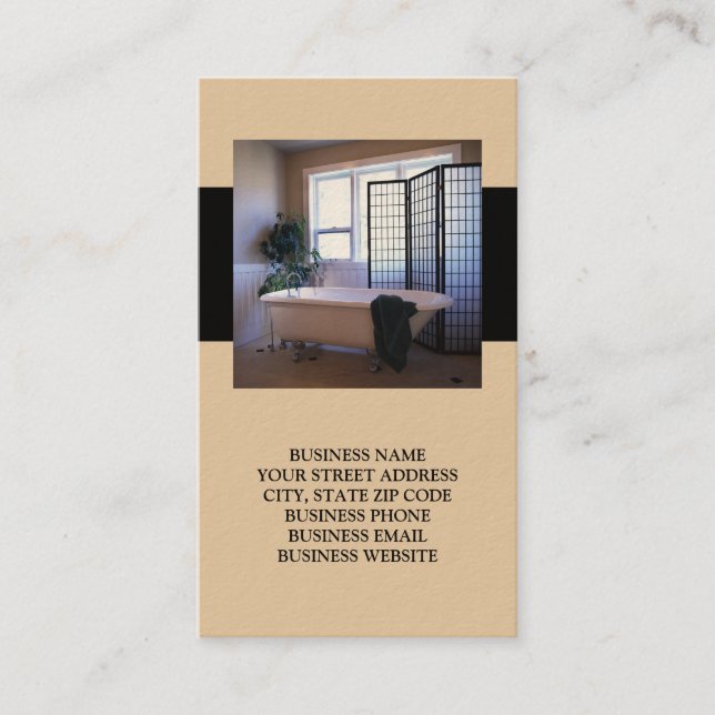 Interieur oder inszenieren von Visitenkarten Visitenkarte (Vorderseite)