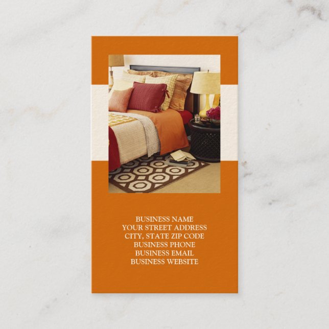 Interieur oder inszenieren von Visitenkarten Visitenkarte (Vorderseite)