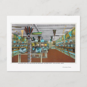 Interieur View of Deep Sea Aquarium Postkarte