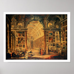Interieur View The Colonna Gallery, Rom (Öl auf Poster