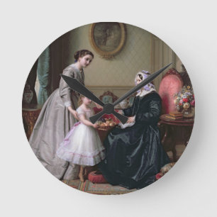 Interior at 'The Chestnuts' Wimbledon, Grandmother Runde Wanduhr