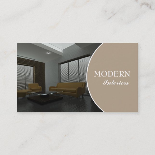 Interior Design Business Card Visitenkarte (Vorderseite)