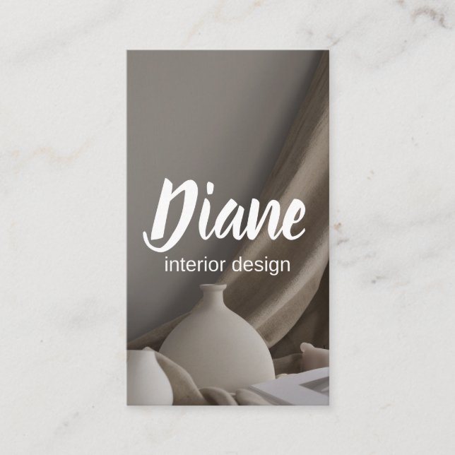 Interior Designer Business Card Visitenkarte (Vorderseite)