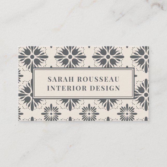 Interior Designer Business Card Visitenkarte (Vorderseite)