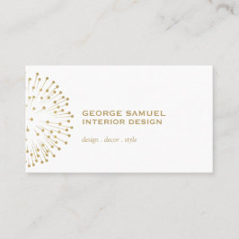 Interior Designer Vintage Modernist Logo  Visitenkarte