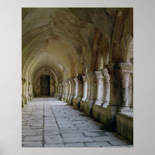 Interior of the cloister poster