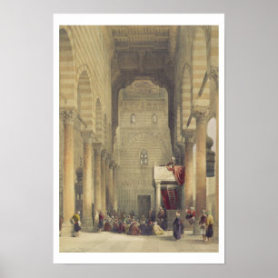Interior of the Mosque of the Metwalys, Cairo, fro Poster