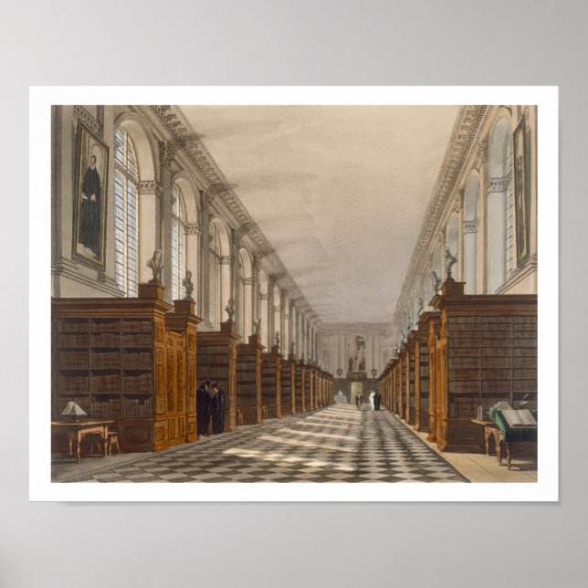 Interior of Trinity Uni Library, Cambridge, for Poster (Vorne)