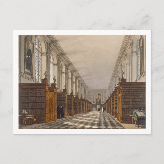 Interior of Trinity Uni Library, Cambridge, for Postkarte (Vorderseite)