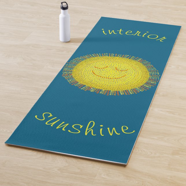 INTERIOR SUNSHINE - HAPPY SUN WITH A SMILE YOGAMATTE (Beispiel)