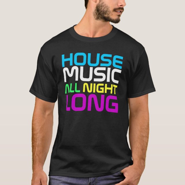 Interknit Couturen - Haus-Musik die ganze Nacht T-Shirt (Vorderseite)