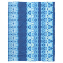Interlace II Shibori-Fleece-Decke