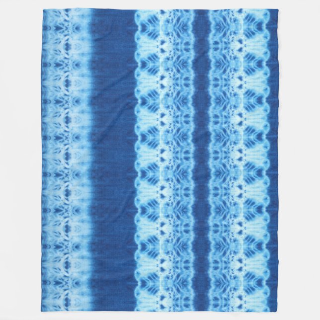 Interlace II Shibori-Fleece-Decke Fleecedecke (Vorderseite)