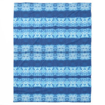 Interlace Shibori Fleece-Decke