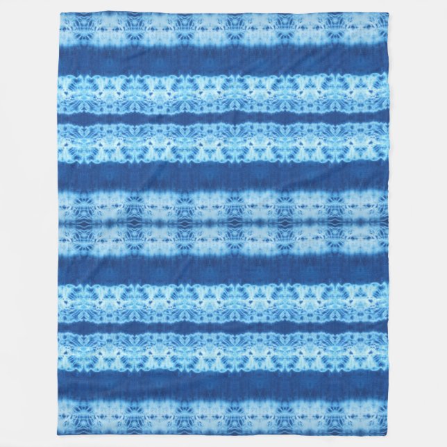 Interlace Shibori Fleece-Decke Fleecedecke (Vorderseite)