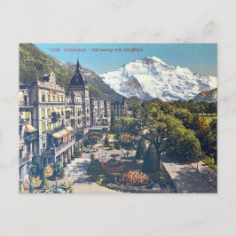 Interlaken Postkarte Vintag Schweiz Postkarte