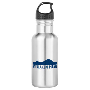 Interlaken Schweiz Bitte Edelstahlflasche