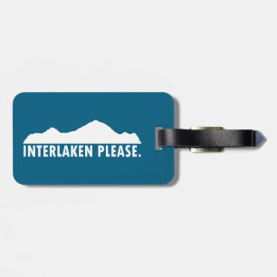 Interlaken Schweiz Bitte Gepäckanhänger