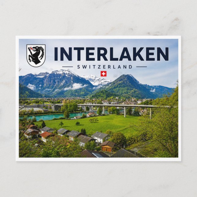Interlaken - Schweiz Postkarte (Vorderseite)