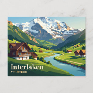 Interlaken Schweiz Postkarte